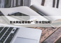 彭水网站建设推广（彭水招标网）